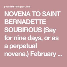 Bernadette Soubirous