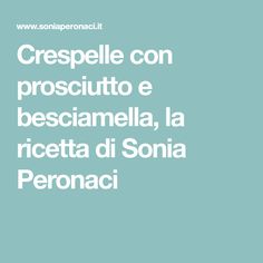 Sonia Peronaci