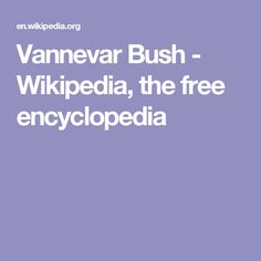 Vannevar Bush