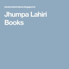 Jhumpa Lahiri