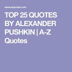 Alexander Pushkin