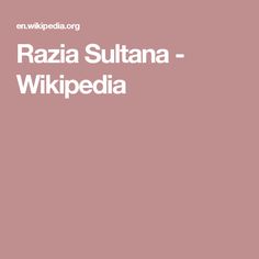 Razia Sultana