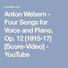 Anton Webern