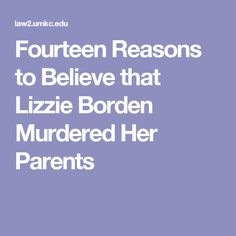 Lizzie Borden