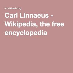 Carl Linnaeus