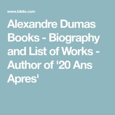 Alexandre Dumas