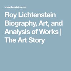 Roy Lichtenstein