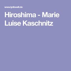 Marie Luise Kaschnitz