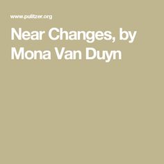 Mona Van Duyn