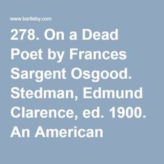 Frances Sargent Osgood