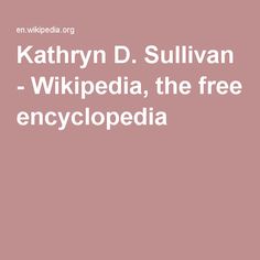 Kathryn D. Sullivan