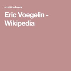 Eric Voegelin