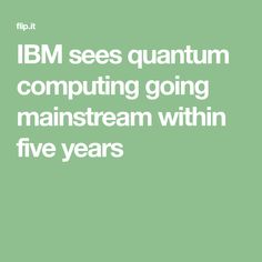 Going Quantum