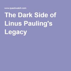 Linus Pauling