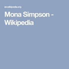 Mona Simpson