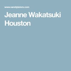 Jeanne Wakatsuki Houston