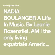 Nadia Boulanger