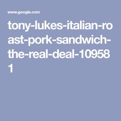 Tony Luke