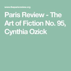 Cynthia Ozick