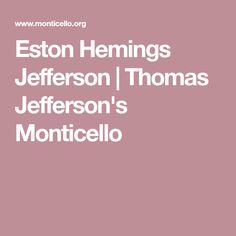 Eston Hemings