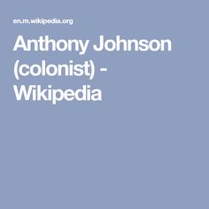 Anthony Johnson