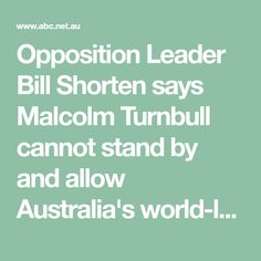 Bill Shorten