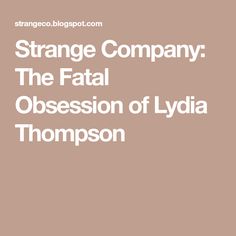 Lydia Thompson