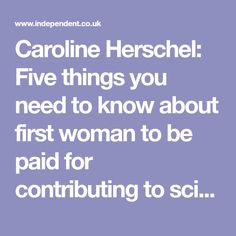 Caroline Herschel