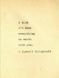 F. Scott Fitzgerald