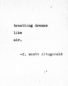 F. Scott Fitzgerald