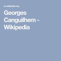 Georges Canguilhem