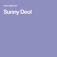 Sunny Deol