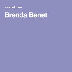 Brenda Benet