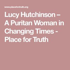 Lucy Hutchinson