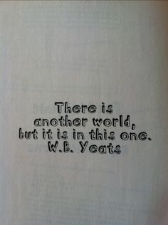 W B Yeats