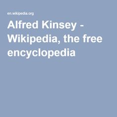 Alfred Kinsey