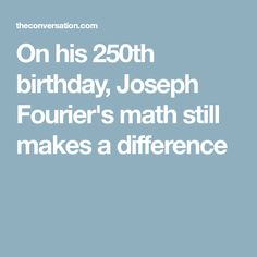 Joseph Fourier