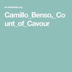 Camillo Benso