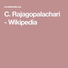 C. Rajagopalachari