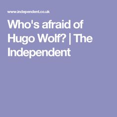 Hugo Wolf