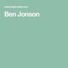 Ben Jonson