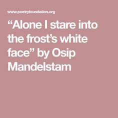 Osip Mandelstam