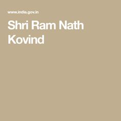 Ram Nath Kovind