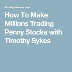 Timothy Sykes