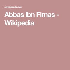 Abbas Ibn Firnas