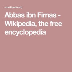 Abbas Ibn Firnas