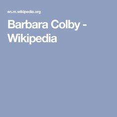 Barbara Colby