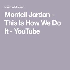 Montell Jordan