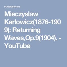 Mieczyslaw Karlowicz