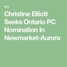 Christine Elliott